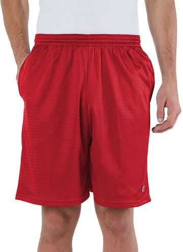Champion Adult Unisex 100% Polyester Lightweight Mesh Shorts with Pockets